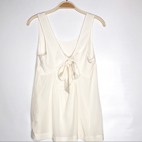 Madewell Tops - New Silk Lookout Bow-Back Top Size M